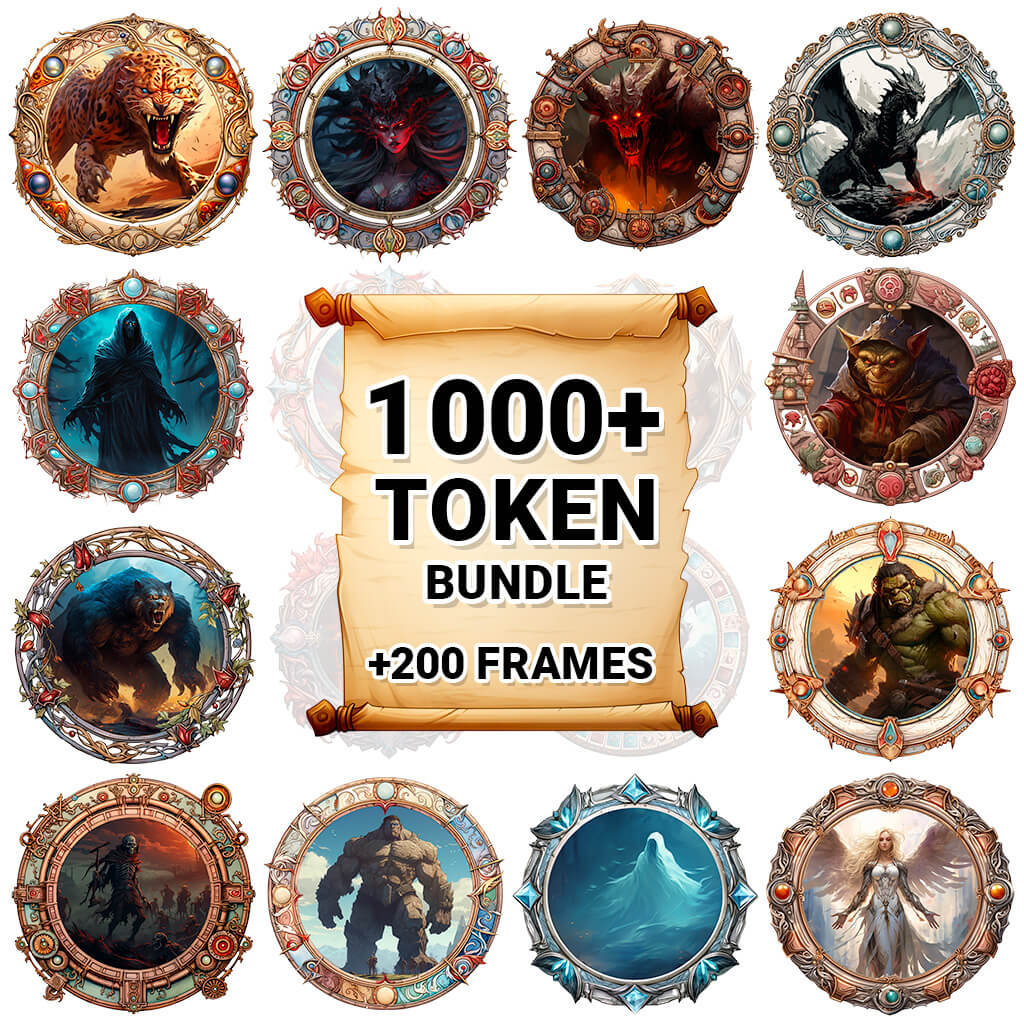 1,000+ TOKENS for your rpg campaigns | Sản phẩm chính hãng