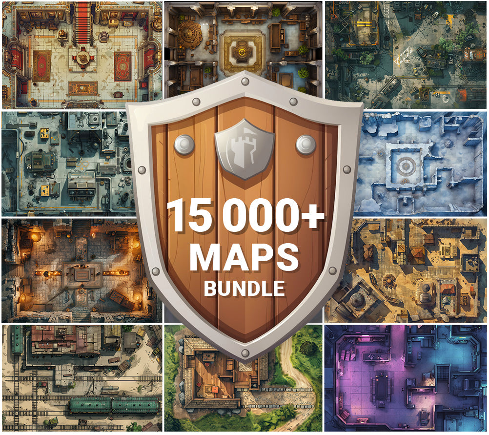 The Ultimate Maps Bundle RPG - 15,000 Designs | Sản phẩm chính hãng