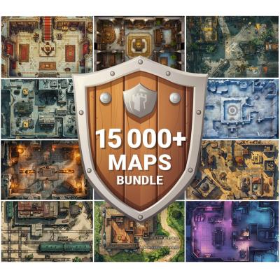 The Ultimate Maps Bundle RPG - 15,000 Designs