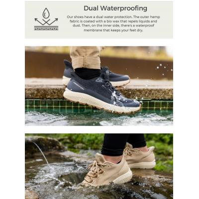 Waterproof HEMP sneakers for travelling up to 45% OFF